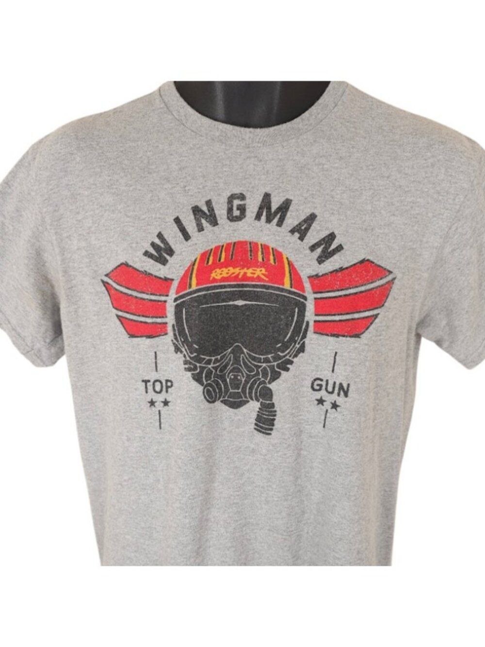Top Gun Maverick T Shirt Mens Size Medium Gray Wingman Rooster US Navy